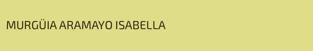MURGÜIA ARAMAYO ISABELLA